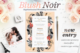 Blush Copper Wedding Invite I: Timeless Glamour for Your Special Day