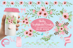 Discover the Charm of Shabby Chic Country Floral Clipart for Creative Projects