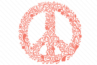 Floral Peace Symbol – A Beautiful Fusion of Nature and Harmony