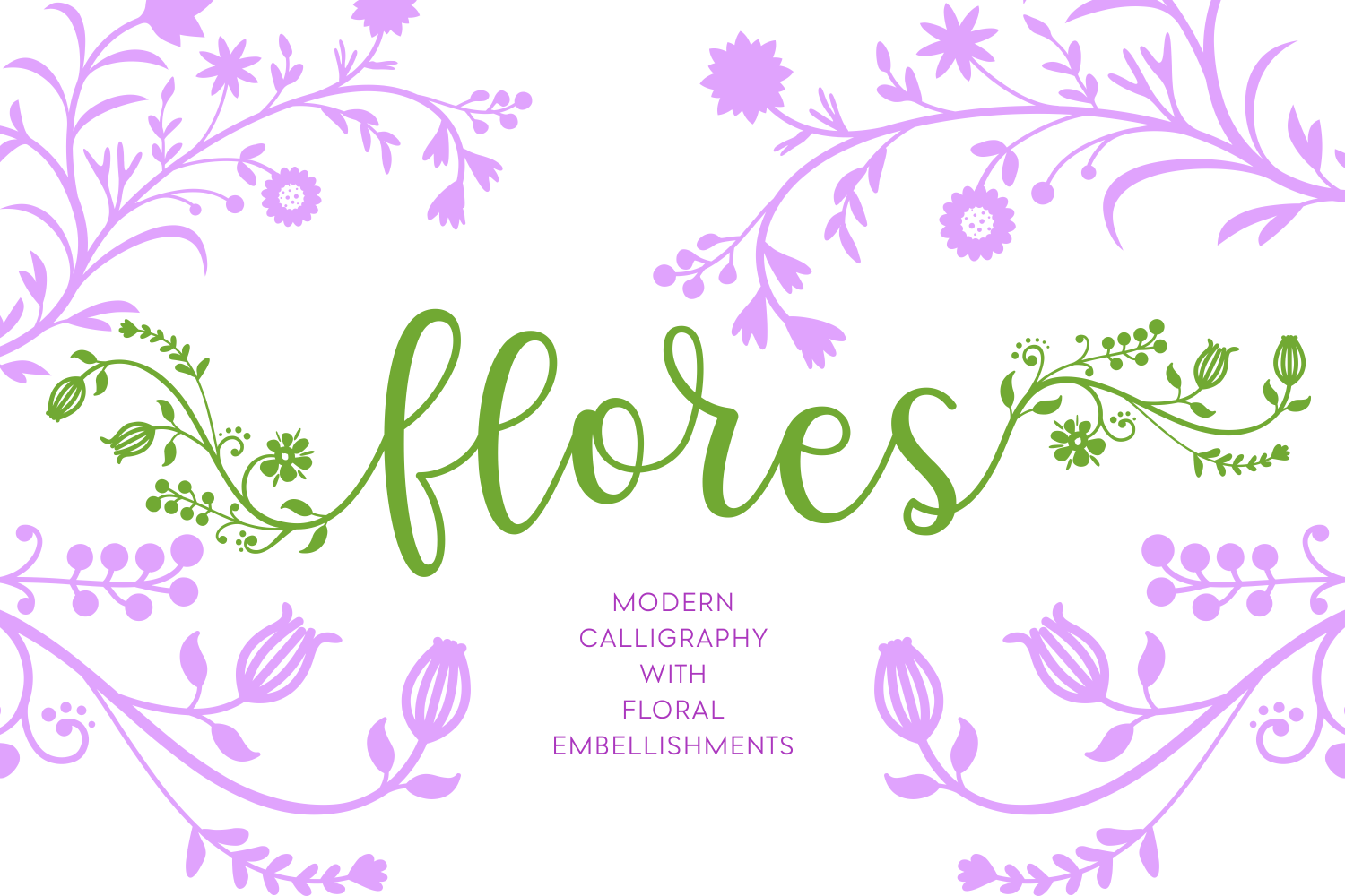 Flores: A Modern Calligraphy Font Designed for Creative Workflows