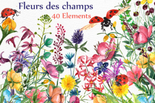Watercolor Floral Clipart for Creative Design Projects