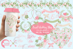 Wedding Floral Hot Air Balloon: Elevating Modern Wedding Design with Versatile Clipart